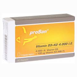 "PROSAN Vitamin D3+K2 4.000 I.E. Kapseln 30 Stück" von "proSan pharmazeutische Vertriebs GmbH"