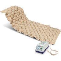 Pulox - Antidekubitusmatratze mit Pumpe - Wechseldruckauflage - bis 120 kg - Beige von pulox