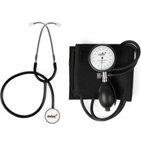 pulox Flachkopf-Stethoskop & manuelles Aneroid Blutdruckmessgerät von pulox