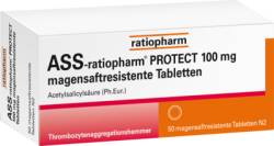 ASS-ratiopharm PROTECT 100 mg magensaftr.Tabletten 50 St von ratiopharm GmbH