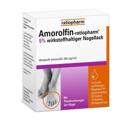 "Amorolfin-ratiopharm® 5 % - bei Nagelpilz Wirkstoffhaltiger Nagellack 3 Milliliter" von "ratiopharm GmbH"