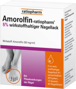 Amorolfin-ratiopharm� 5 % wirkstoffhaltiger Nagellack 3 ml von ratiopharm GmbH