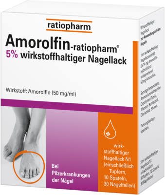 Amorolfin-ratiopharm� 5 % wirkstoffhaltiger Nagellack 5 ml von ratiopharm GmbH
