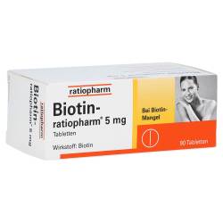 "Biotin-ratiopharm 5mg Tabletten 90 Stück" von "ratiopharm GmbH"