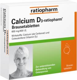 CALCIUM D3-ratiopharm Brausetabletten 100 St von ratiopharm GmbH
