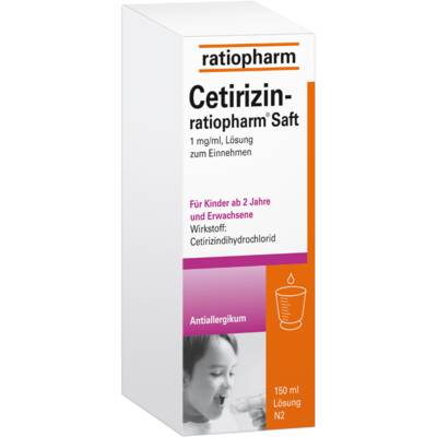 CETIRIZIN-ratiopharm Saft 150 ml von ratiopharm GmbH