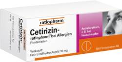 Cetirizin-ratiopharm bei Allergien von ratiopharm GmbH