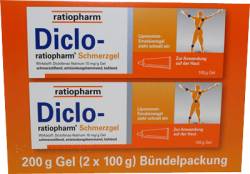 DICLO-RATIOPHARM Schmerzgel B�ndelpackung 2X100 g von ratiopharm GmbH