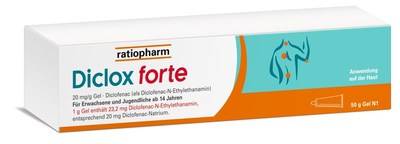 DICLOX forte 20 mg/g Gel 50 g von ratiopharm GmbH