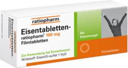 EISENTABLETTEN-ratiopharm 100 mg Filmtabletten 100 St von ratiopharm GmbH