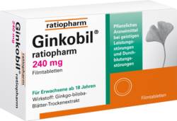 GINKOBIL-ratiopharm 240 mg Filmtabletten 30 St von ratiopharm GmbH