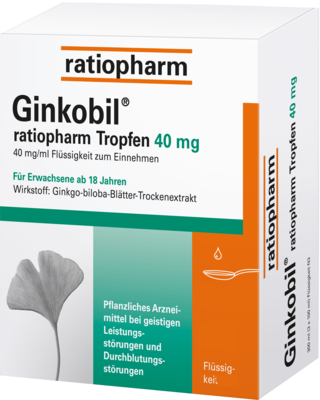 GINKOBIL-ratiopharm Tropfen 40 mg 100 ml von ratiopharm GmbH