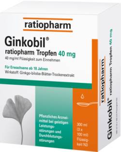 GINKOBIL-ratiopharm Tropfen 40 mg 300 ml von ratiopharm GmbH