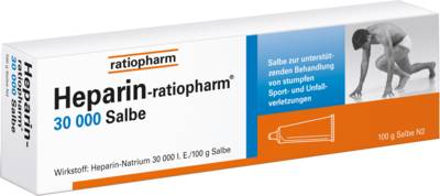 HEPARIN-RATIOPHARM 30.000 Salbe 100 g von ratiopharm GmbH