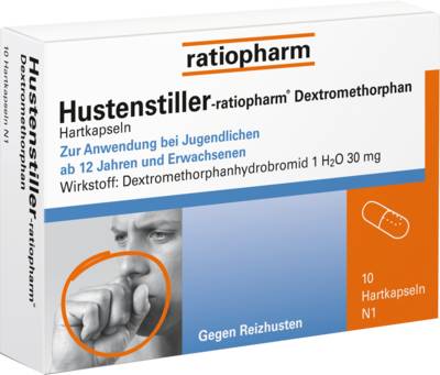 HUSTENSTILLER-ratiopharm Dextromethorphan Kapseln 10 St von ratiopharm GmbH