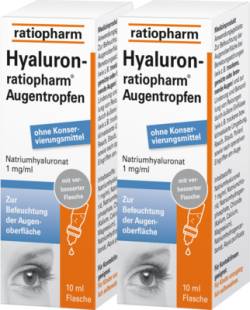 HYALURON-RATIOPHARM Augentropfen 2X10 ml von ratiopharm GmbH