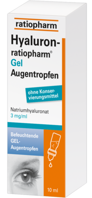 HYALURON-RATIOPHARM Gel Augentropfen 10 ml von ratiopharm GmbH