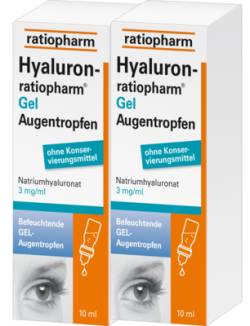 HYALURON-RATIOPHARM Gel Augentropfen 2X10 ml von ratiopharm GmbH