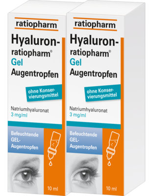 HYALURON-RATIOPHARM Gel Augentropfen 2X10 ml von ratiopharm GmbH