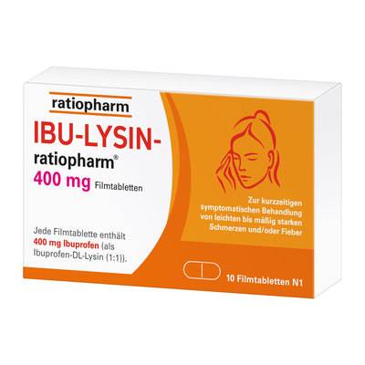 IBU-LYSIN-ratiopharm 684 mg Filmtabletten 10 St von ratiopharm GmbH