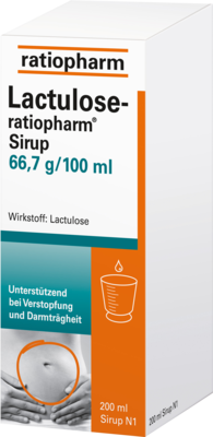 LACTULOSE-ratiopharm Sirup 200 ml von ratiopharm GmbH