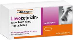 Levocetirizin ratiopharm 5 mg 50 Filmtabletten von ratiopharm GmbH