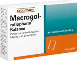 MACROGOL-ratiopharm Balance Plv.z.H.e.L.z.Einn. 10 St von ratiopharm GmbH