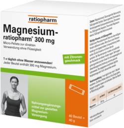 MAGNESIUM-RATIOPHARM 300 mg Micro-Pellets m.Gran. 40 g von ratiopharm GmbH
