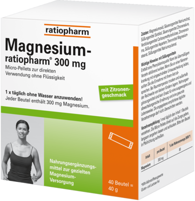 MAGNESIUM-RATIOPHARM 300 mg Micro-Pellets m.Gran. 40 g von ratiopharm GmbH
