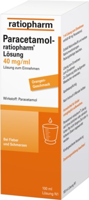 Paracetamol-ratiopharm 40mg/ml Lösung zum Einnehmen von ratiopharm GmbH