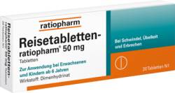 REISETABLETTEN-ratiopharm 20 St von ratiopharm GmbH