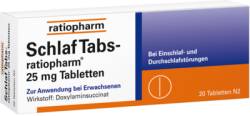 SCHLAF TABS-ratiopharm 25 mg Tabletten 20 St von ratiopharm GmbH