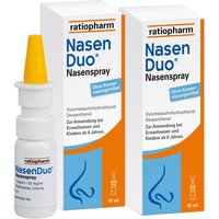 NasenDuo® Nasenspray lindert zuverlässig Beschwerden, die durch eine gereizte und verstopfte Nase auftreten von ratiopharm