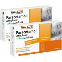 Paracetamol-ratiopharm® 125 mg Zäpfchen von ratiopharm