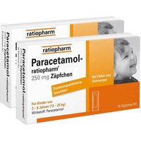 Paracetamol-ratiopharm® 250 mg Zäpfchen von ratiopharm