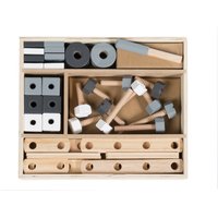 roba Holzbaukasten für Kinder, Baukasten-Set 48-tlg von roba