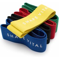 Shapevital Fitnessbänder Loop aus hochwertigen Textilfasern 5er Set von shapevital.de