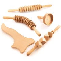 tuuli Maderotherapie Holz Set Massagegerät Roller Cellulite Lymphdrainage Gerät Schwedische Tasse von tuuli