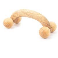 tuuli Massagegerät Rücken Nacken Schulter Massageroller Roller Ball aus Holz von tuuli