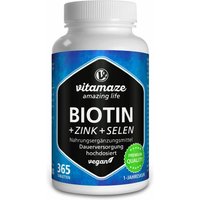Biotin 10 mg hochdosiert + Zink + Selen von vitamaze
