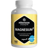 Vitamaze MAGNESIUM 350 mg Komplex Citrat/Oxid/Carbon.vegan von vitamaze