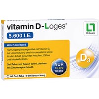 vitamin D-Loges 5.600 internationale Einheiten Gel-Tabs von vitaminD-loges
