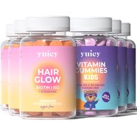 yuicy Hair Glow & Kids Multivitamin | Hochdosierte Vitamin Fruchtgummies | vegan von yuicy