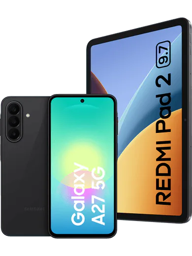 Samsung Galaxy A27 128 GB · Black + Xiaomi REDMI Pad 2