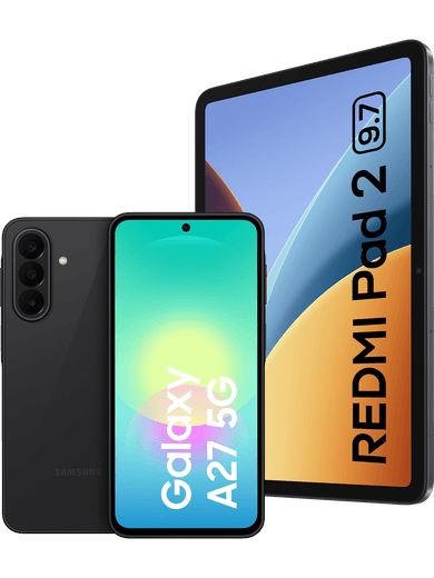 Samsung Galaxy A27 128 GB · Black + Xiaomi REDMI Pad 2